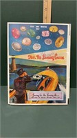 1952 Lansing Co. Button advertisement & button