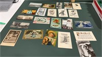 22 Mixed  Art , Birthday and other Postcards