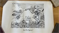 1943 War poster “ Let Us Spray” by Philco Corp