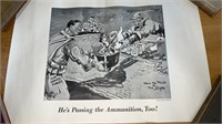 1943 War poster “Passing the Ammunition” by