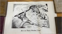 1943 War Poster WWII “Pitchin” by Philco Corp-