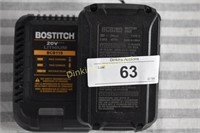 BOSTITCH 20V Battery and Charger
