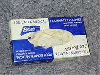 Box of powdered Latex gloves