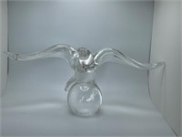 Flawed chipped Steuben Crystal Large Eagle Bird