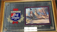 Ring Necked Pheasant Old Style Beer Bar Mirror