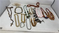 Vintage Beaded Costume Jewelry Necklaces