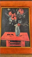 Vintage Framed Still Floral Print