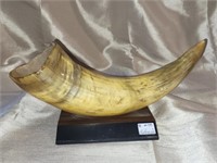 Vintage mounted bullhorn thirteen inches by three