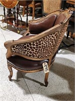 Exceptional Antique real hide Chair