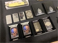 MIX ZIPPO LIGHTERS / CANADA SILVER DOLLARS