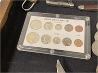 NICE SILVER FRANKLIN DOUBLE MINT SETS