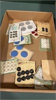 Lot of Antique Buttons on Cards