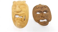 (2) Wooden Masks