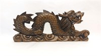 Wood Carved Oriental Dragon