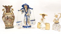 (4) Oriental Porcelain Decor