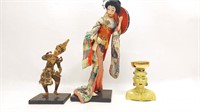 Geisha Girl & Dancing Persian Woman & Head Vase