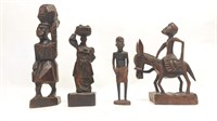 (4) Wood Carvings from Kenya