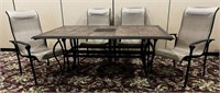 Outdoor Patio Tile Table w/ 4 Chairs
