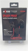 Axess EPBT104RD Splash Proof Wireless BT Earbud.