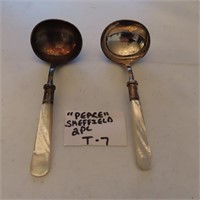Mother of pearl handled sauce ladles