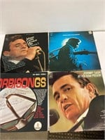 Cash and Orbison 33 1/3 rpm records