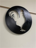 METAL ROOSTER WALL DECOR
