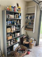 Shelf, cleaners, oil, window trim, all