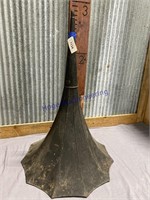 PHONOGRAPH HORN, APPROX 20"W AT BASE, 32" TALL