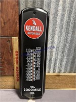 KENDALL MOTOR OILS THERMOMETER, 5 X 17"