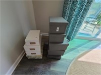 ASSORTED STORAGE BOXES