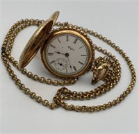 Antique Ladies Elgin GP Pocket Watch #6406367