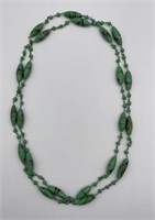 40 Inch Art Glass Murano Beaded Necklace