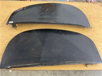 Vintage car inner fenders metal