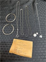 1.25oz sterling silver 7pc  jewelry