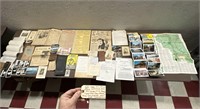 30+pcs ephemera photos postcards letter magic book