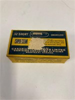 32 Short Caliber. Full box of 50 cartridges