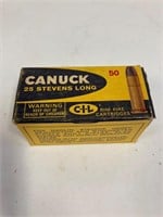 Stevens Long 25 Cal. Full box of 50 cartridges