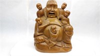 12" Buddha with Little People on Him