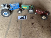 Metal toy tractors