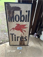 Mobil Metal sign