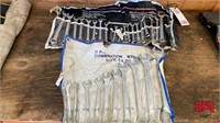 11 piece combination wrench set, SAE