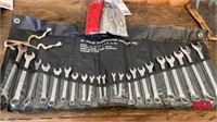 22 piece combination wrench set, SAE & metric