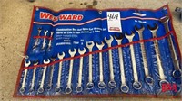 Westward combination wrench set, metric