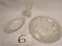 VASE PLATE AND OVAL DISH
