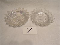 OPALESCENT BOWL AND CLEAR BOWL