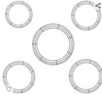 DYI 5 Pack Metal Wreath Frame

 Wire