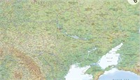 2 x Ukraine - 36" x 24" Paper Wall Map

New-