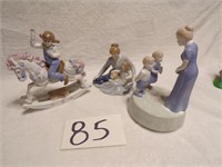 FIGURINES, ONE IS MUSIC BOX