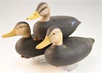 Lot #2297 - (3) New Jersey carved Black Ducks