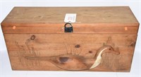 Lot #2316 - Pine hinged top storage box with